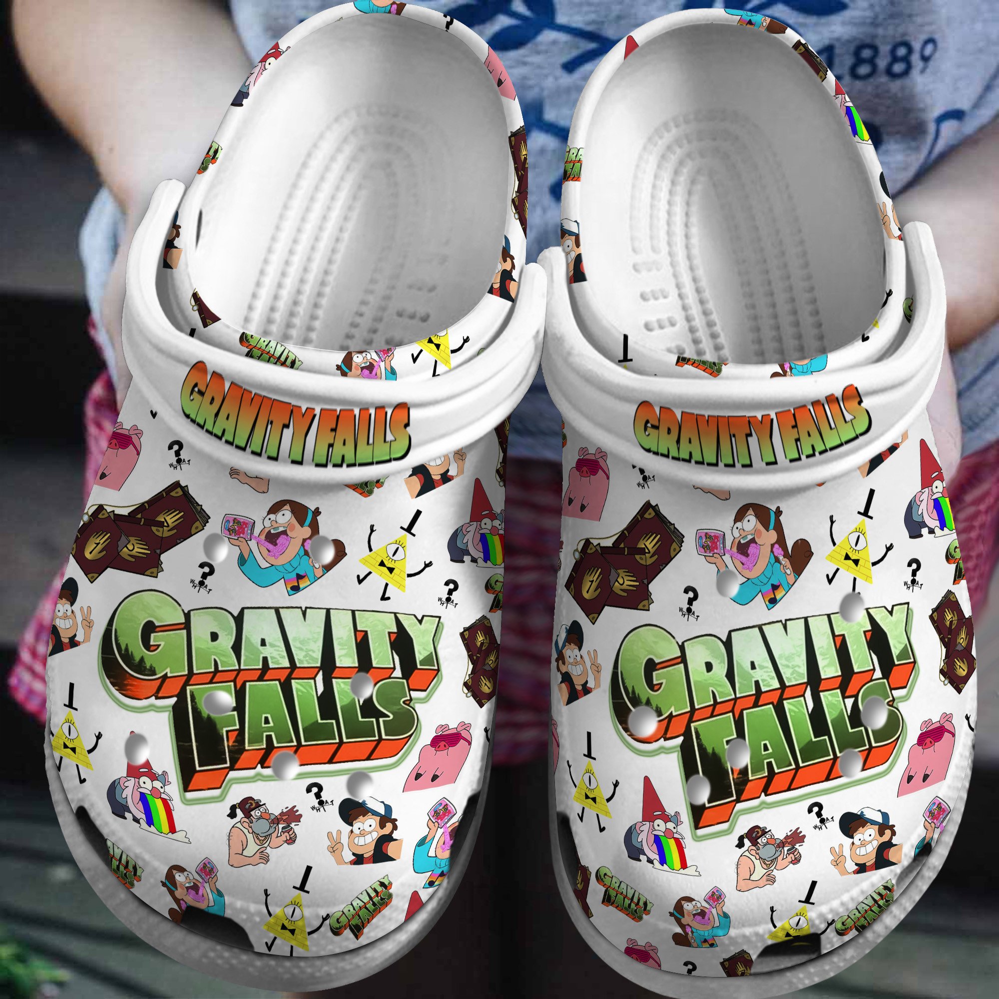 Gravity Falls TV Series Crocs Crocband Clogs Shoes Comfortable For Men Women and Kids