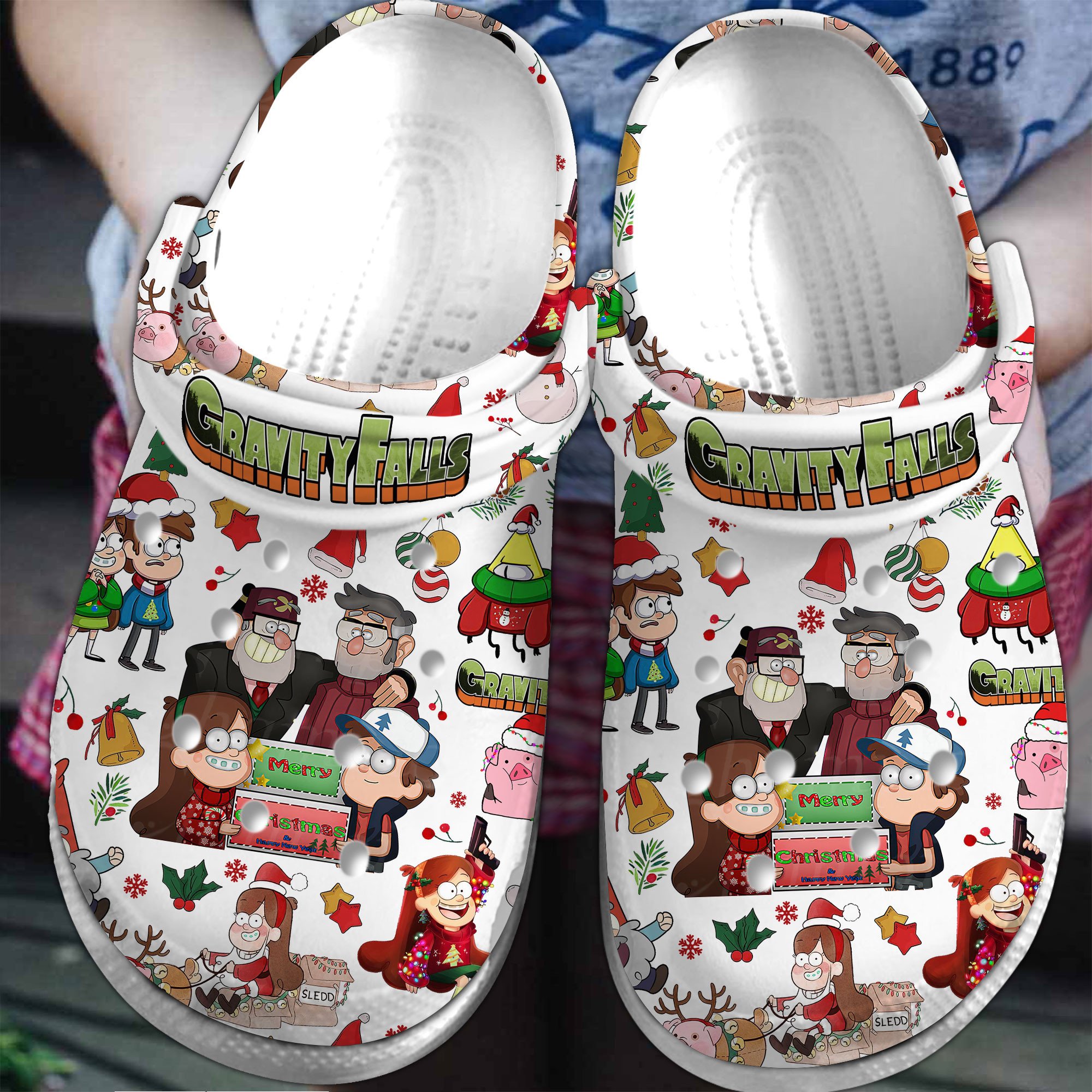 Gravity Falls TV Series Crocs Crocband Clogs Shoes Comfortable For Men Women and Kids