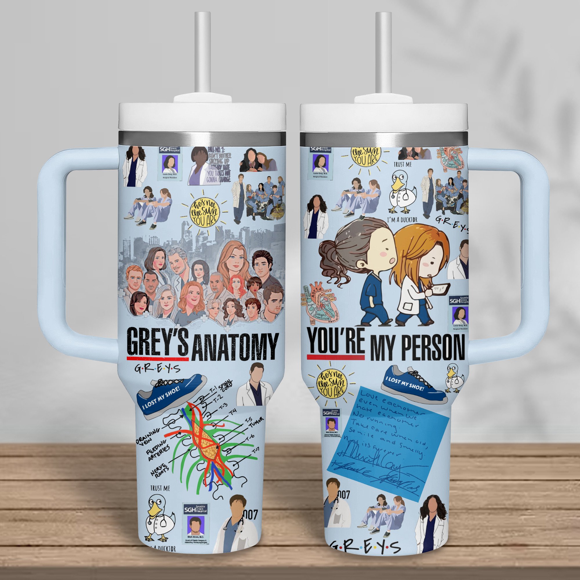 Grayâ€™s Anatomy Movies Custom Stanley Cup 40 oz 30 oz Tumbler With HandleTVC2301308