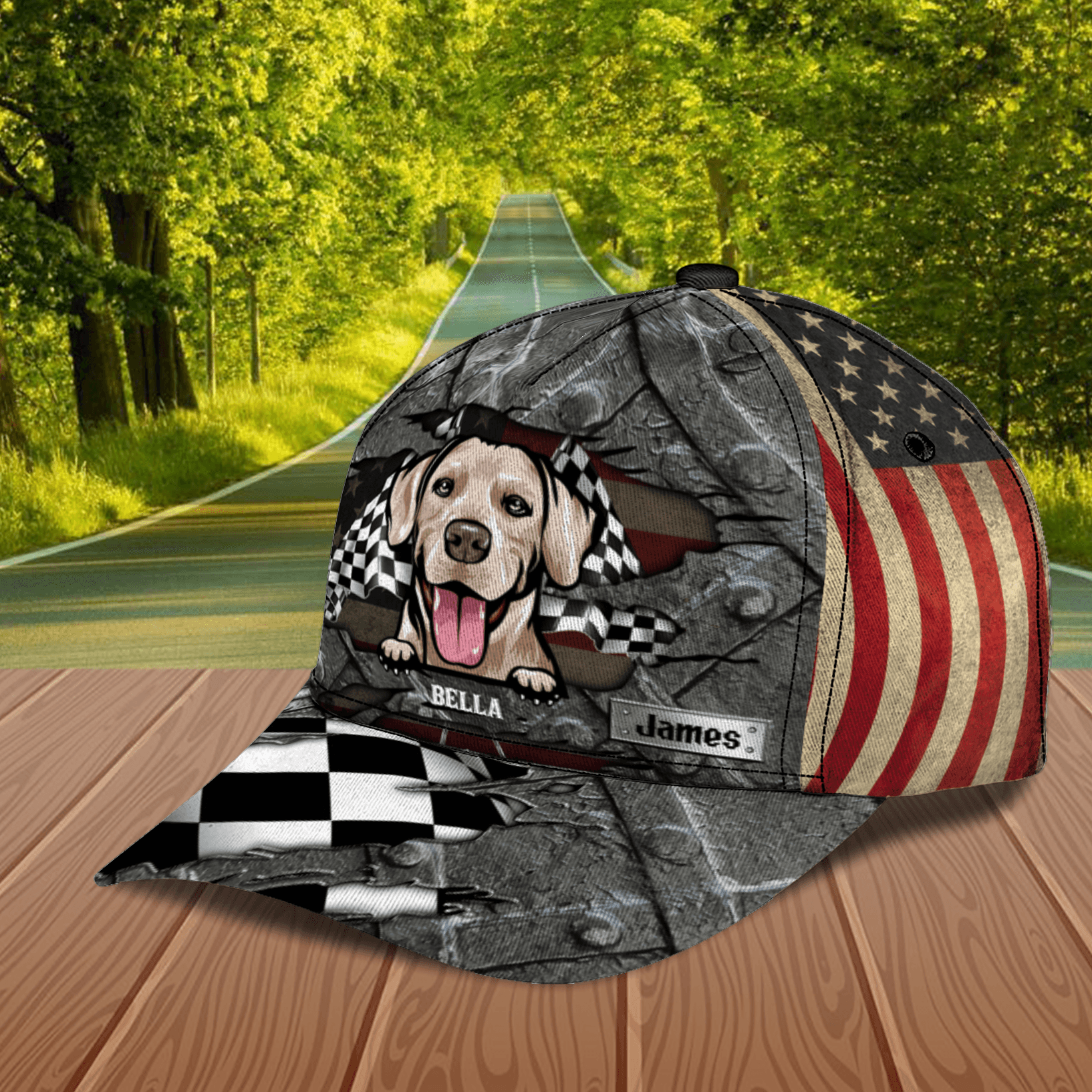 Gray Dog Personalized Classic Cap Trucker Hats Custom Hats Gifts For Men & Women