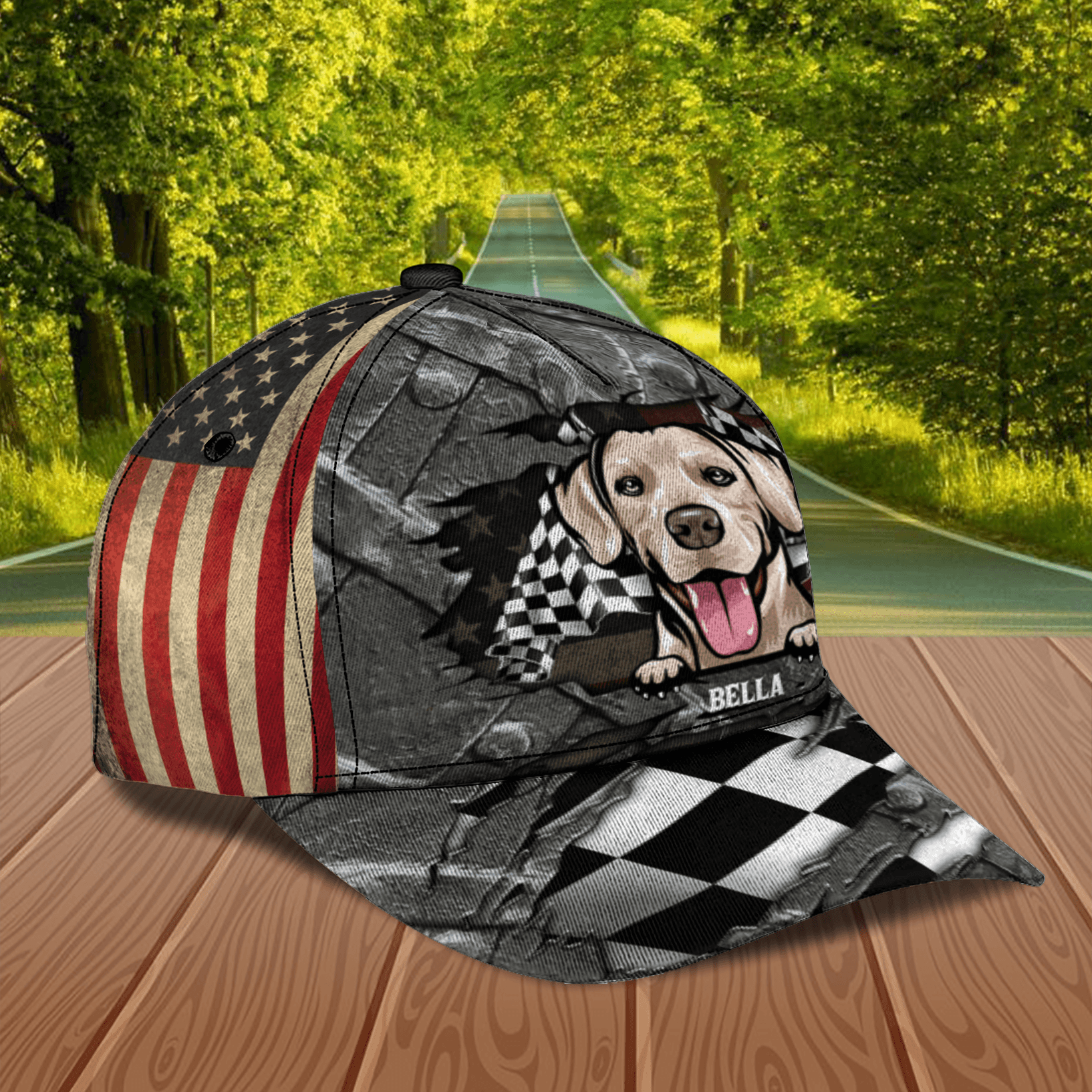 Gray Dog Personalized Classic Cap Trucker Hats Custom Hats Gifts For Men & Women