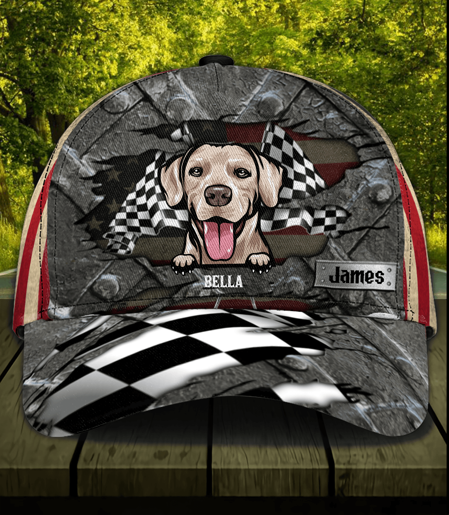 Gray Dog Personalized Classic Cap Trucker Hats Custom Hats Gifts For Men & Women