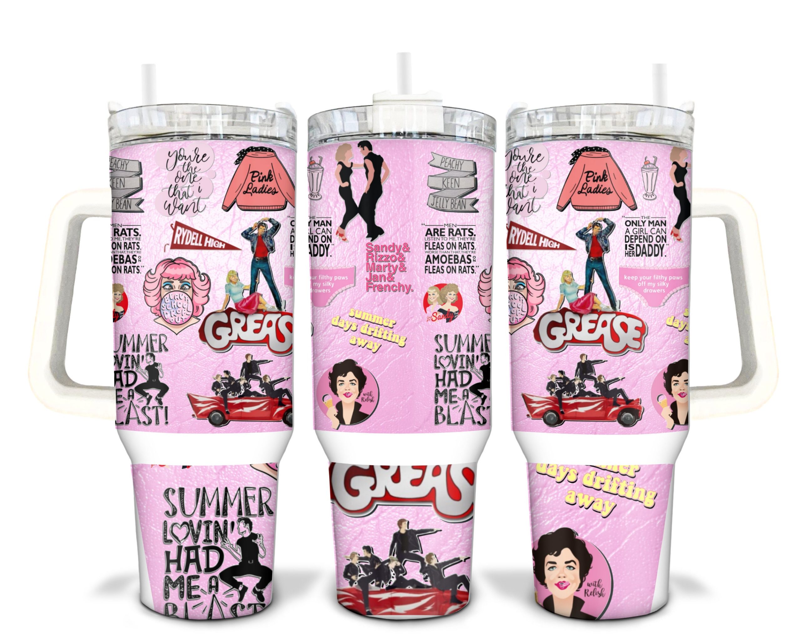 Grease Movies Custom Stanley Cup 40 oz 30 oz Tumbler With HandleTVC2301906
