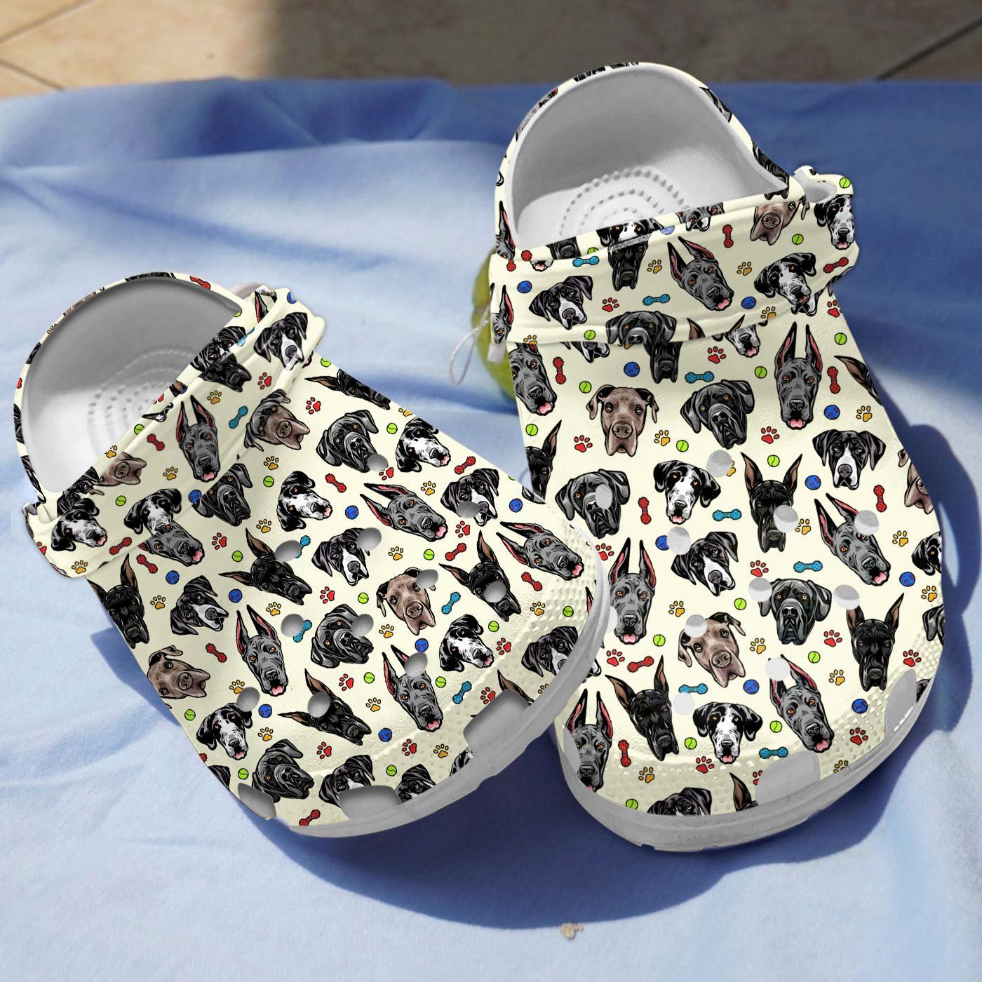 Great Dane Dog Crocs Crocband Clogs Shoes Comfortable For Men Women and Kids