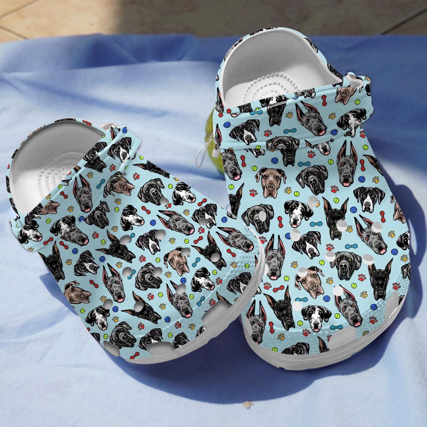 Great Dane Dog Crocs Crocband Clogs Shoes Comfortable For Men Women and Kids