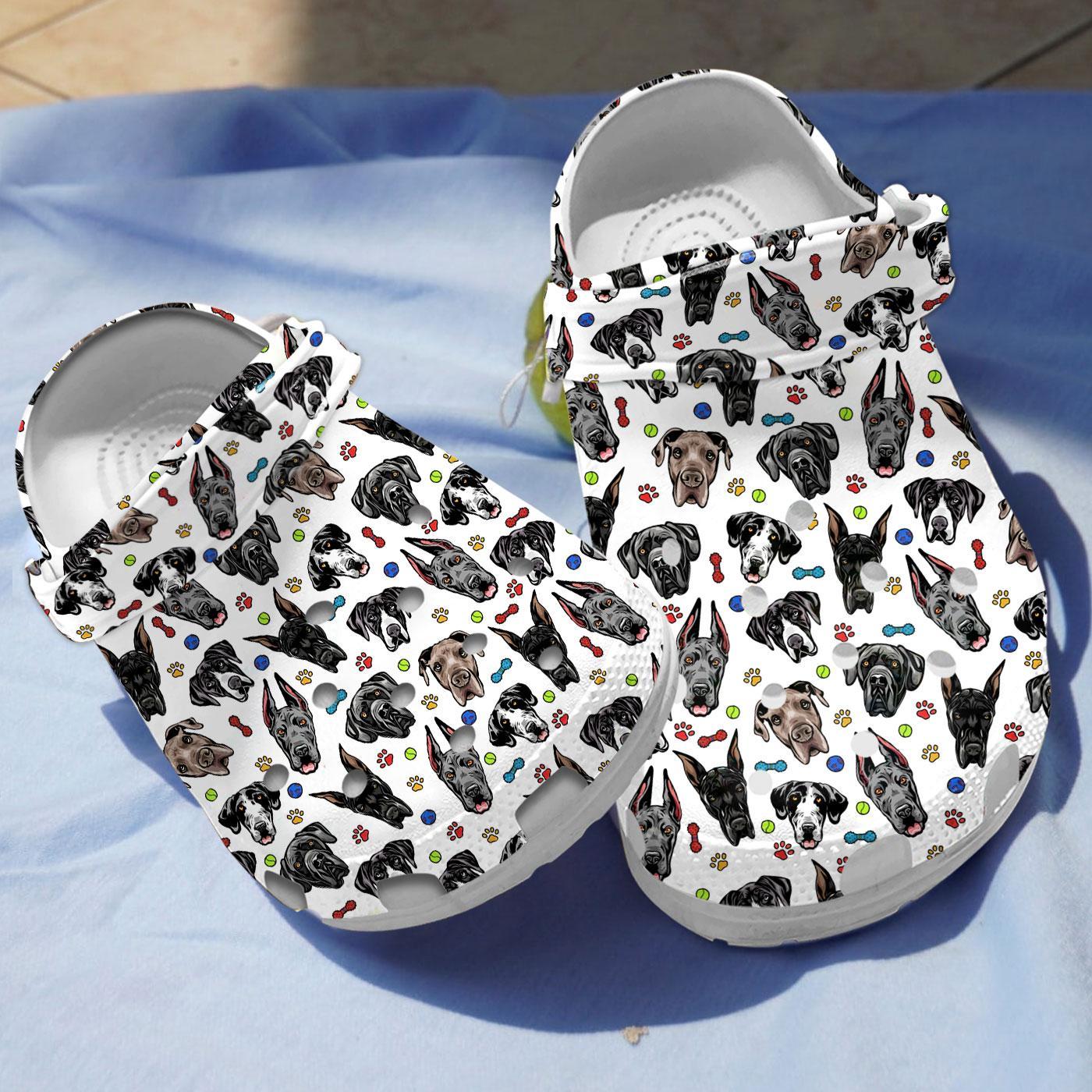 Great Dane Dog Crocs Crocband Clogs Shoes Comfortable For Men Women and Kids