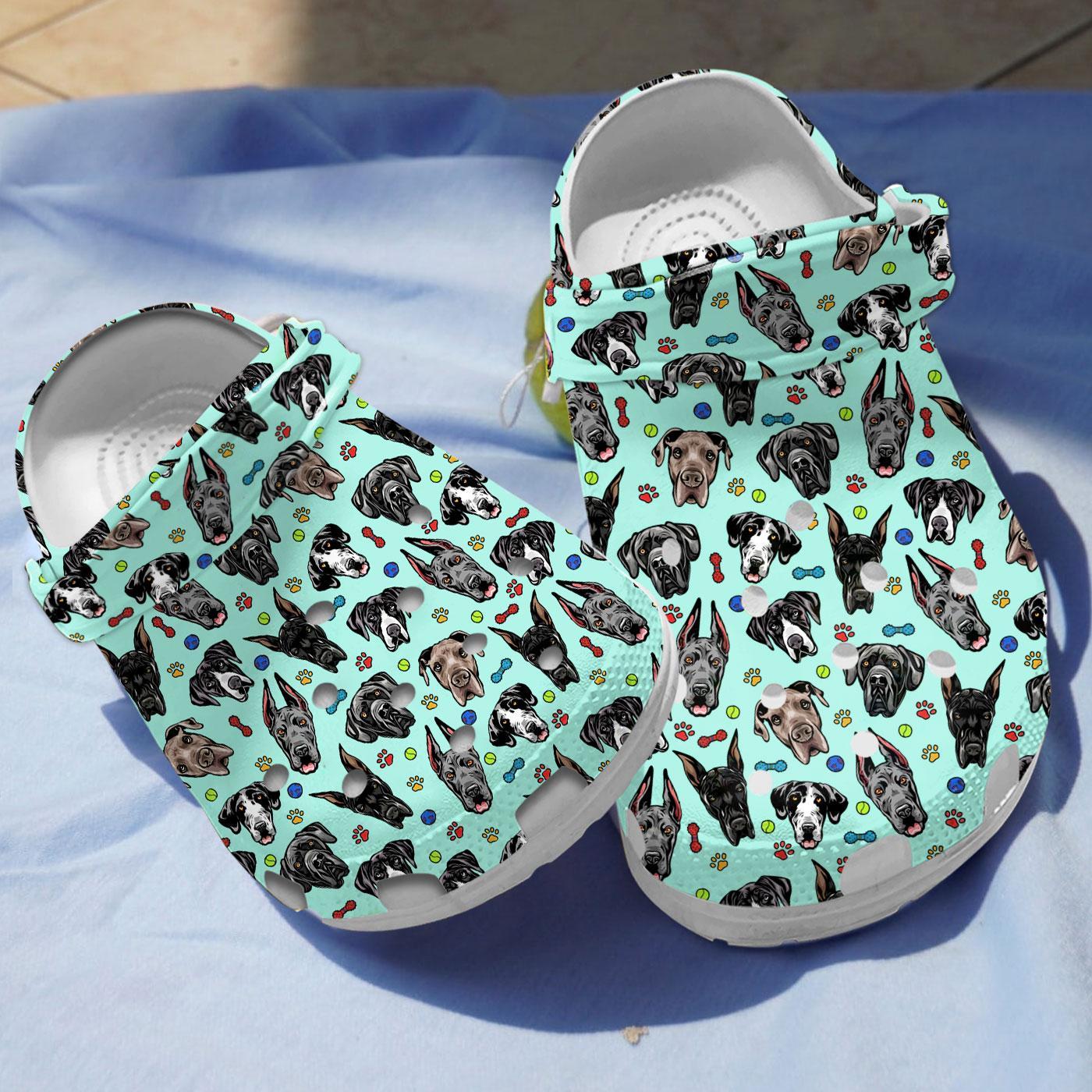 Great Dane Dog Crocs Crocband Clogs Shoes Comfortable For Men Women and Kids
