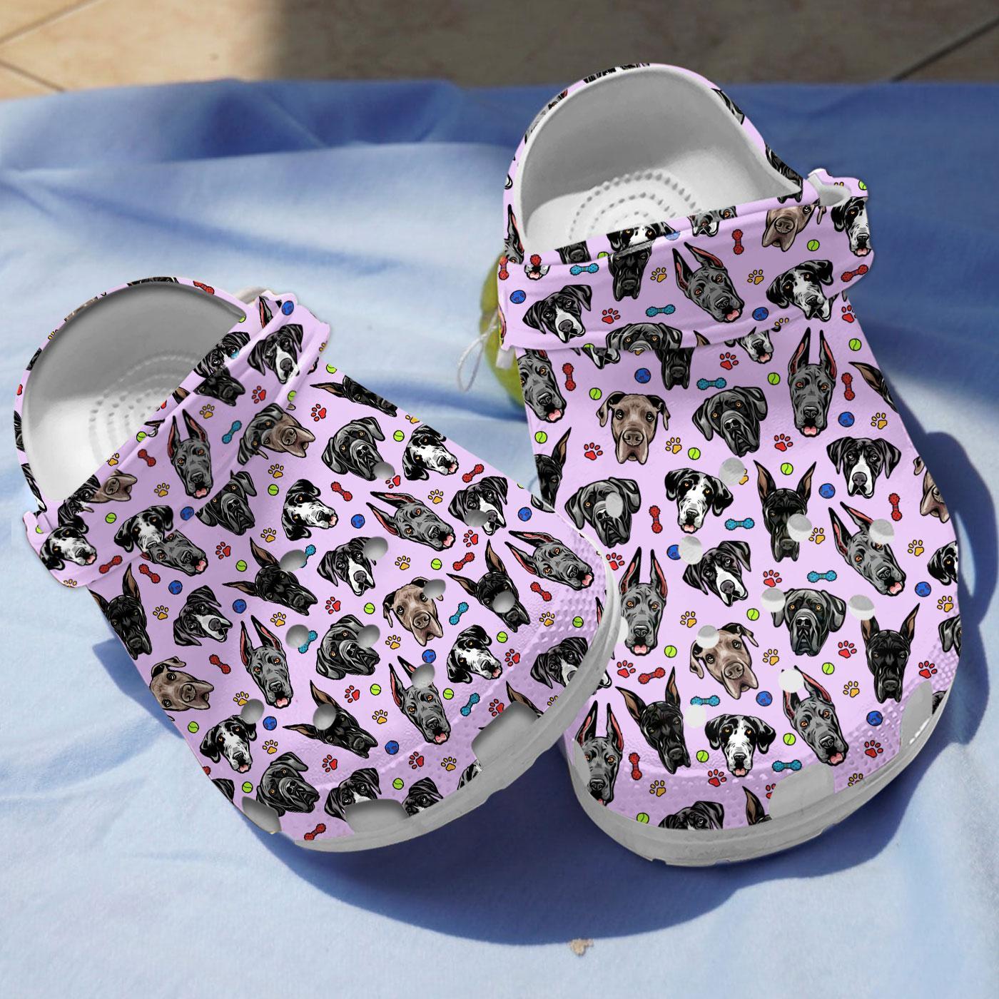 Great Dane Dog Crocs Crocband Clogs Shoes Comfortable For Men Women and Kids