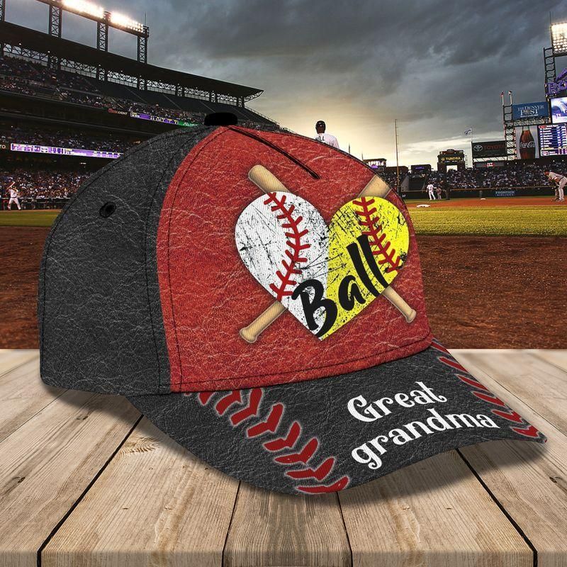 Great Grandma Red Black Classic Cap Baseball Cap For Baseball Lovers Trucker Hats Custom Hats Gifts For Men & Women