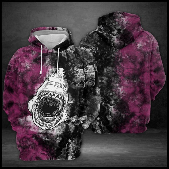 Great Shark 3D All Over Print Hoodie, Zip Hoodie