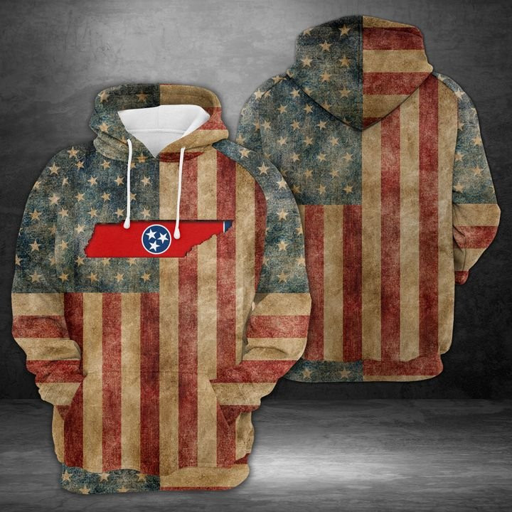 Great Tennessee Inside American 3D All Over Print Hoodie, Zip Hoodie