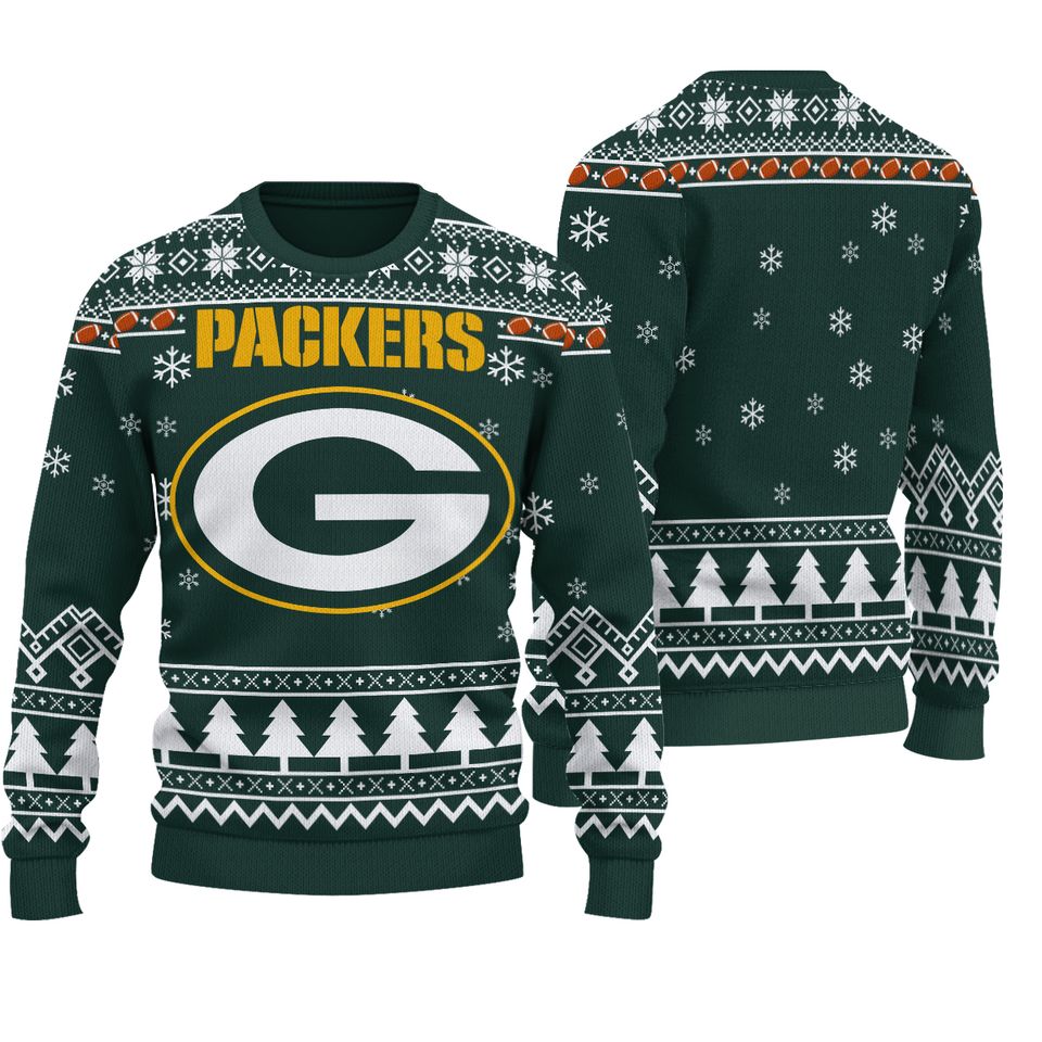 Green Bay Football Ugly Christmas Sweater