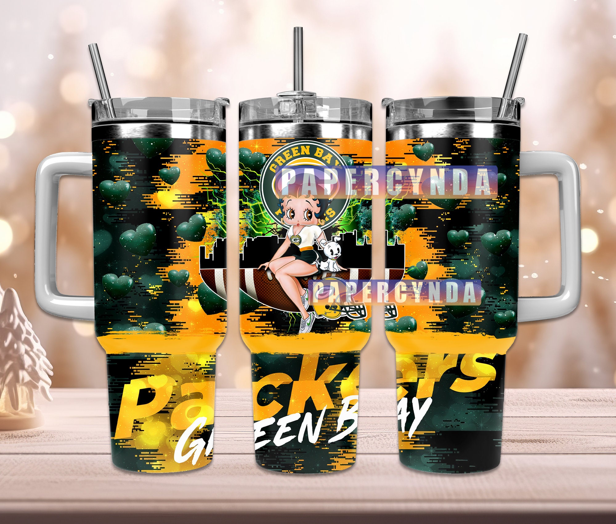 Green Bay Packers Custom Stanley Cup 40 oz 30 oz Tumbler With HandleTVC2301843