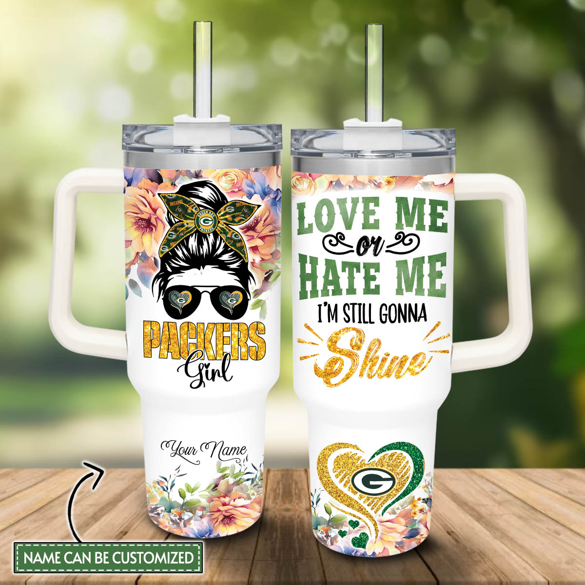 Green Bay Packers NFL Custom Stanley Cup 40 oz 30 oz Tumbler With HandleTVC2301809