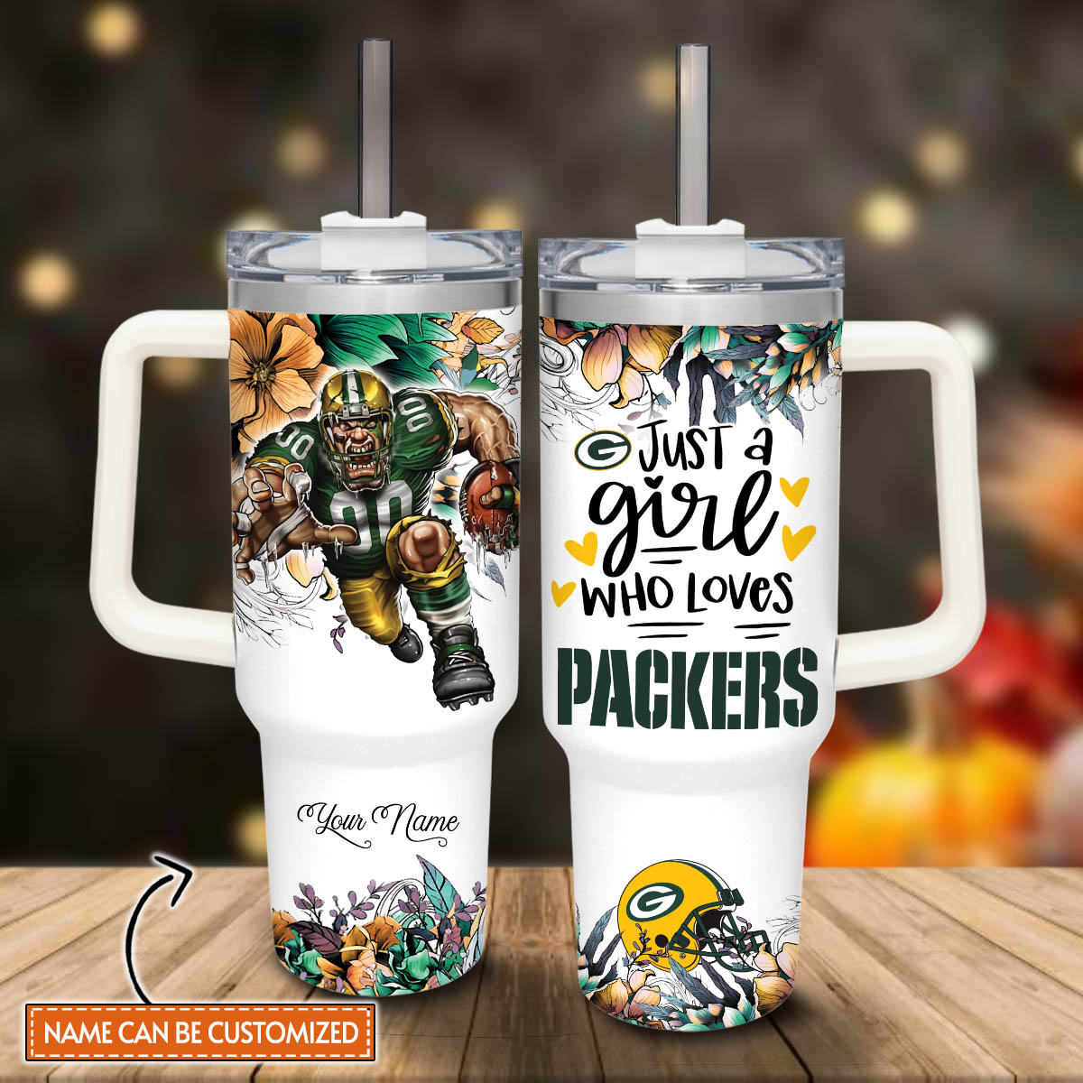 Green Bay Packers NFL Custom Stanley Cup 40 oz 30 oz Tumbler With HandleTVC2301813