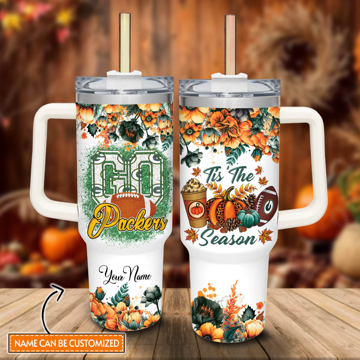 Green Bay Packers NFL Custom Stanley Cup 40 oz 30 oz Tumbler With HandleTVC2301815