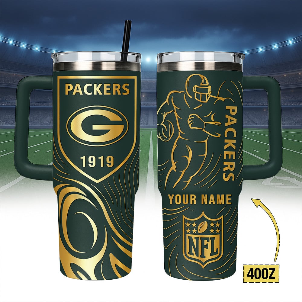 Green Bay Packers NFL Custom Stanley Cup 40 oz 30 oz Tumbler With HandleTVC230196