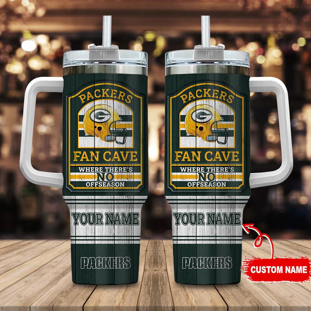 Green Bay Packers NFL Fan Cave Custom Stanley Cup 40 oz 30 oz Tumbler With HandleTVC230175