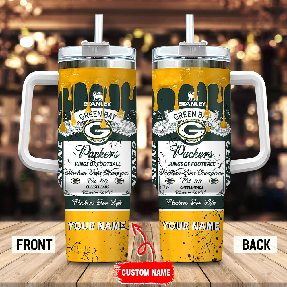 Green Bay Packers NFL Kings Of Football Custom Stanley Cup 40 oz 30 oz Tumbler With HandleTVC230154