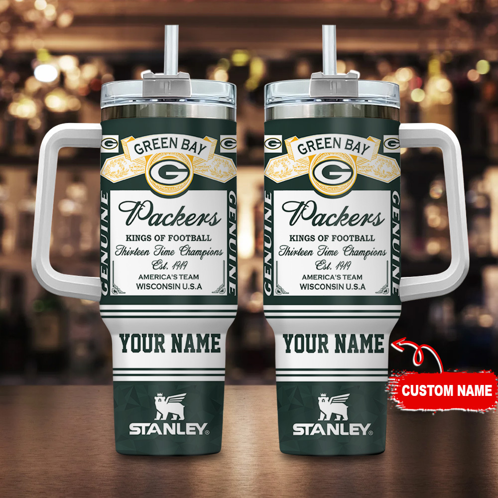 Green Bay Packers NFL Kings Of Football Custom Stanley Cup 40 oz 30 oz Tumbler With HandleTVC230183
