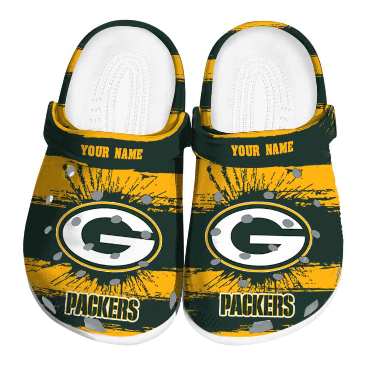 Green Bay Packers NFL Sport Crocs Crocband Clogs Shoes Comfortable For Men Women and Kids