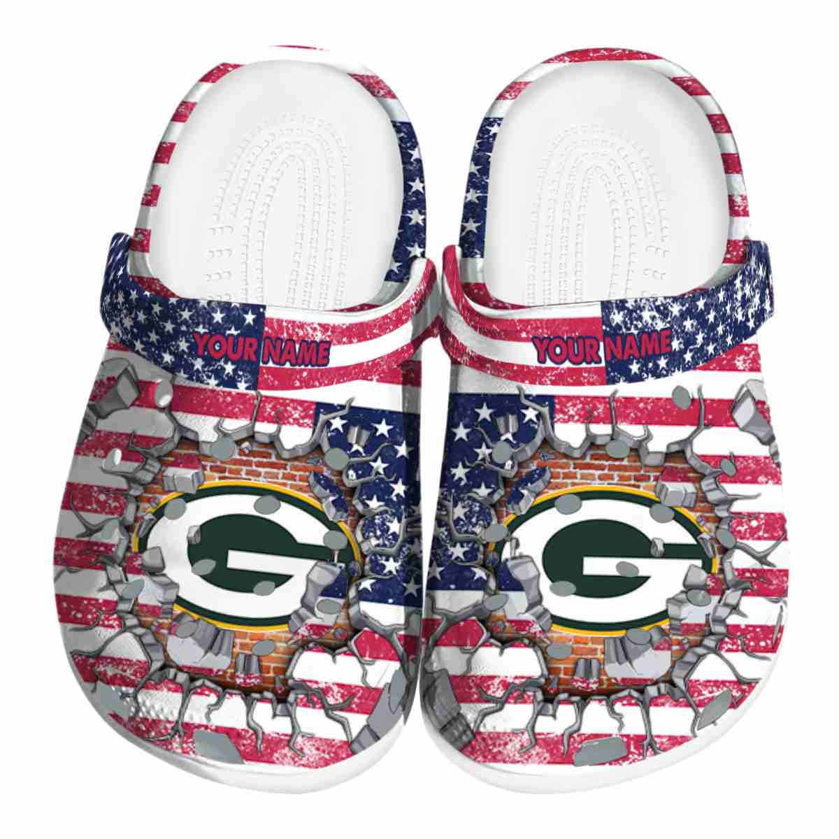 Green Bay Packers NFL Sport Crocs Crocband Clogs Shoes Comfortable For Men Women and Kids