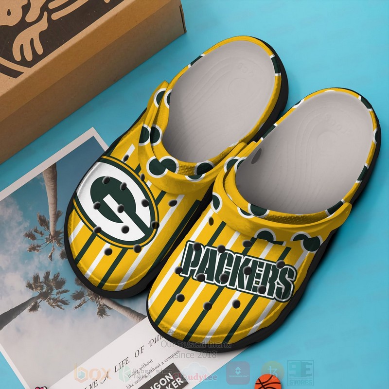 Green Bay Packers NFL Sport Crocs Crocband Clogs Shoes Comfortable For Men Women and Kids