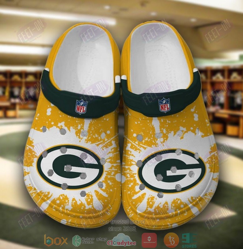 Green Bay Packers NFL Sport Crocs Crocband Clogs Shoes Comfortable For Men Women and Kids