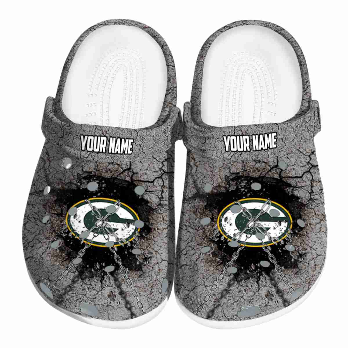 Green Bay Packers NFL Sport Crocs Crocband Clogs Shoes Comfortable For Men Women and Kids