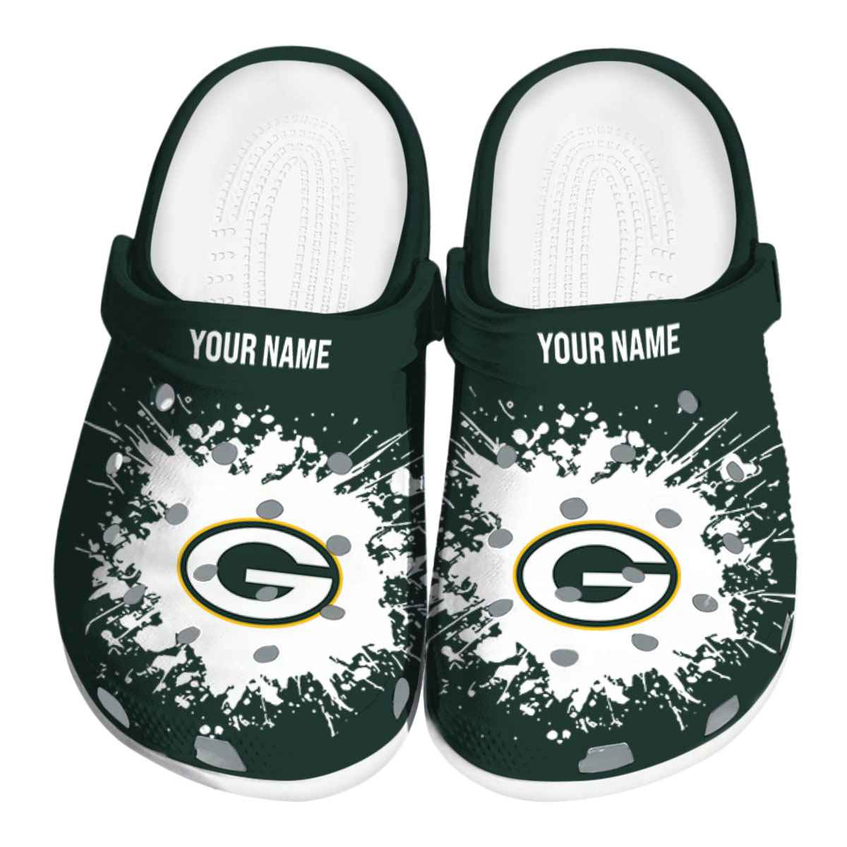 Green Bay Packers NFL Sport Crocs Crocband Clogs Shoes Comfortable For Men Women and Kids