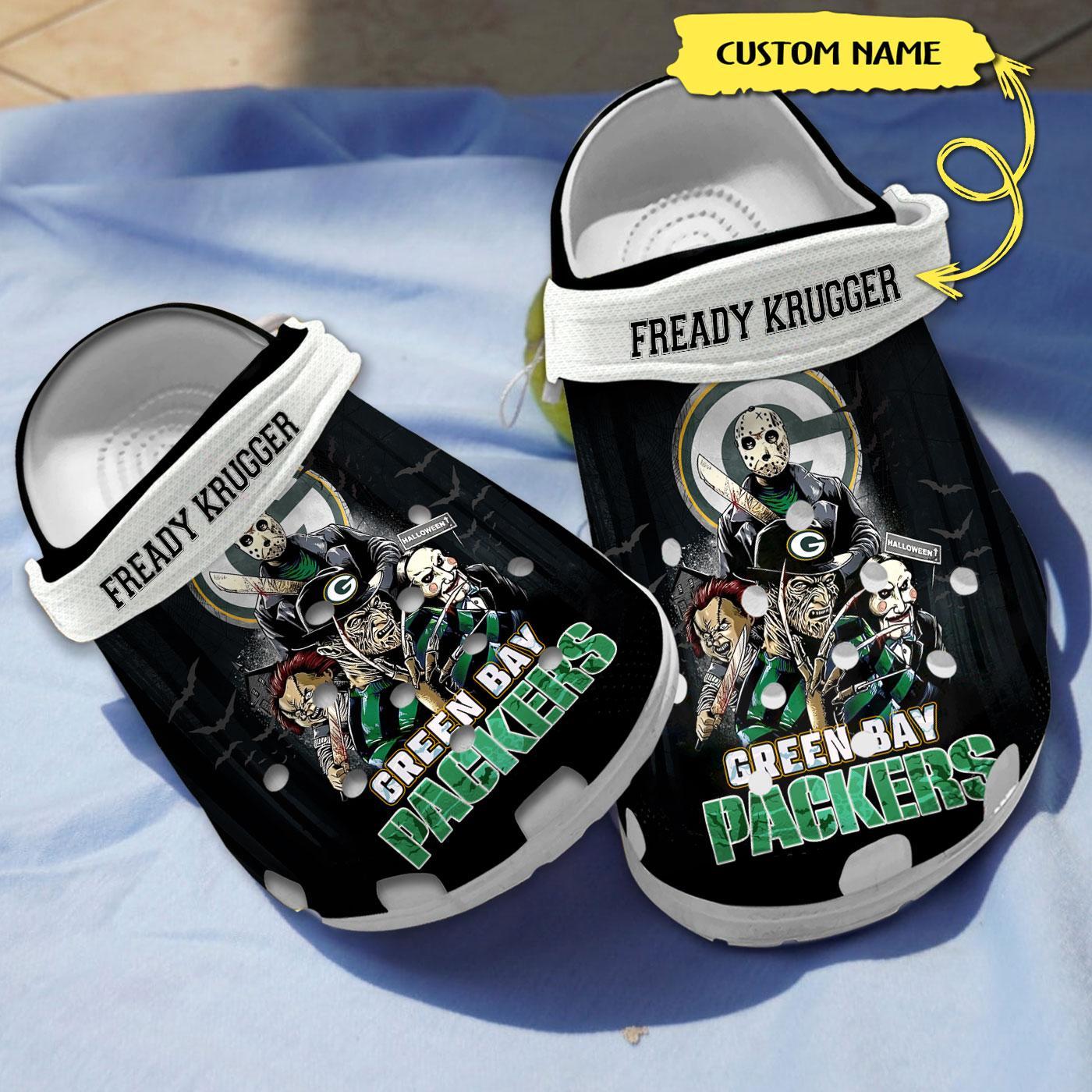 Green Bay Packers NFL Sport Crocs Crocband Clogs Shoes Comfortable For Men Women and Kids