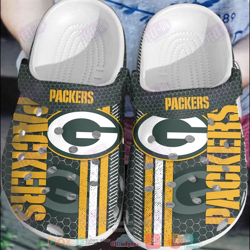 Green Bay Packers NFL Sport Crocs Crocband Clogs Shoes Comfortable For Men Women and Kids