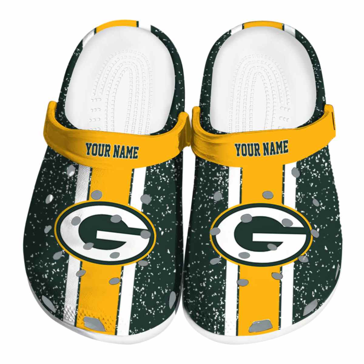 Green Bay Packers NFL Sport Crocs Crocband Clogs Shoes Comfortable For Men Women and Kids