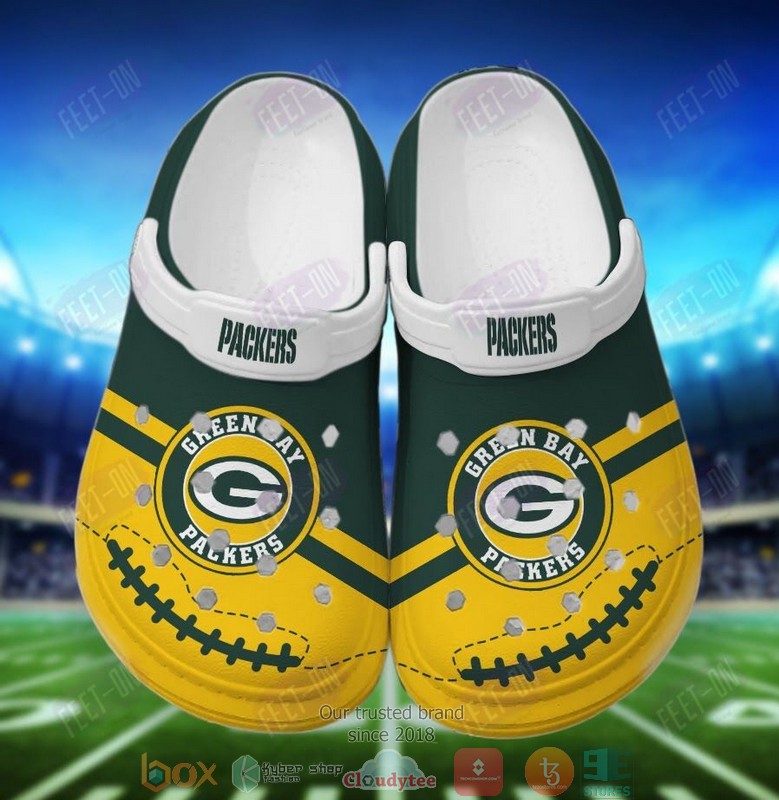 Green Bay Packers NFL Sport Crocs Crocband Clogs Shoes Comfortable For Men Women and Kids