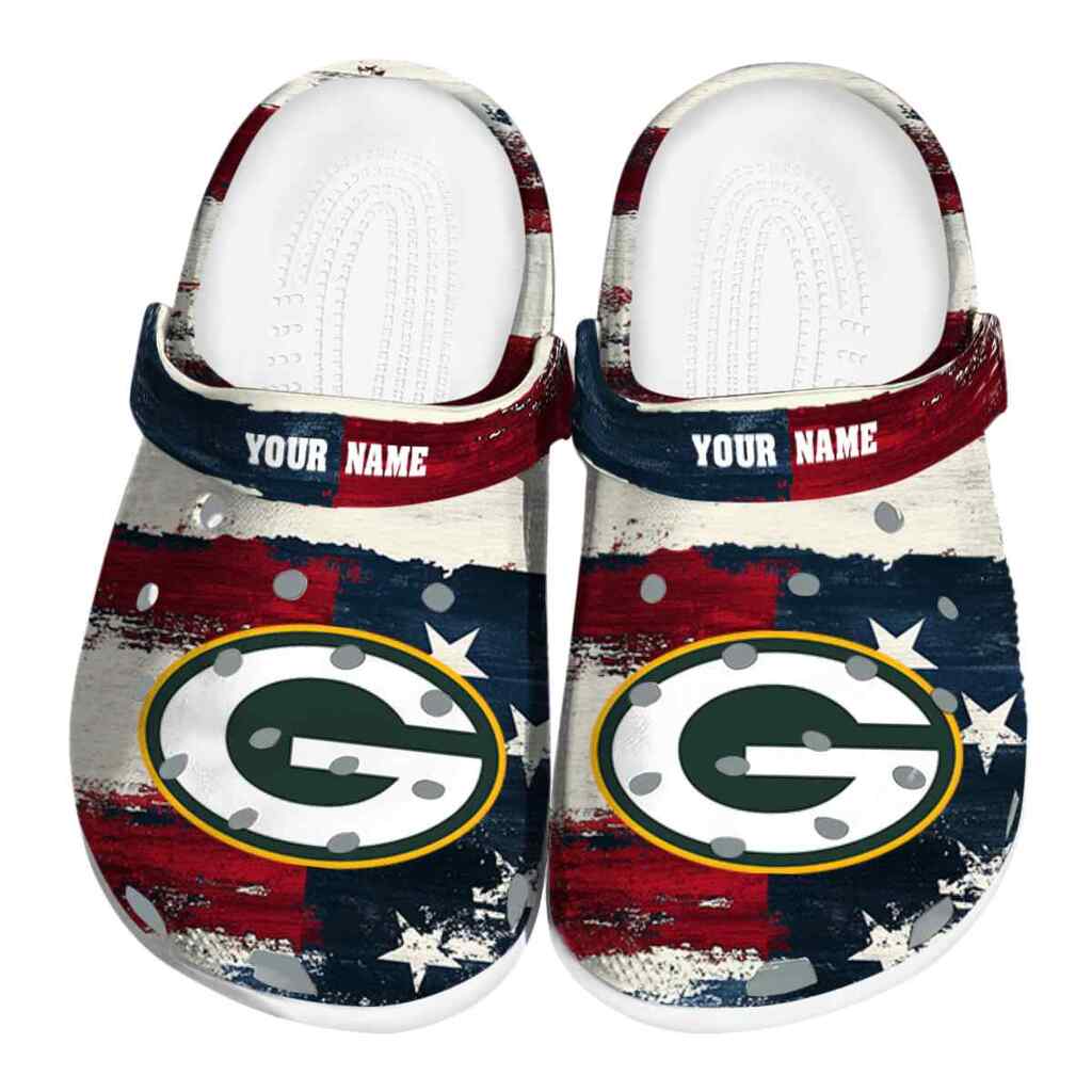 Green Bay Packers Patriotic Stripes ClogTVC1801960