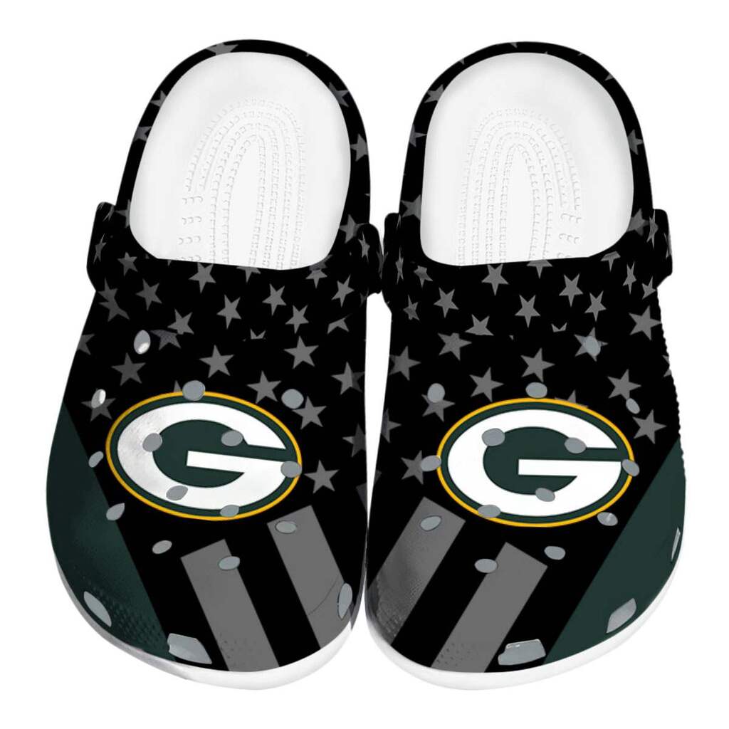 Green Bay Packers Stellar Stripes Theme ClogTVC1801142