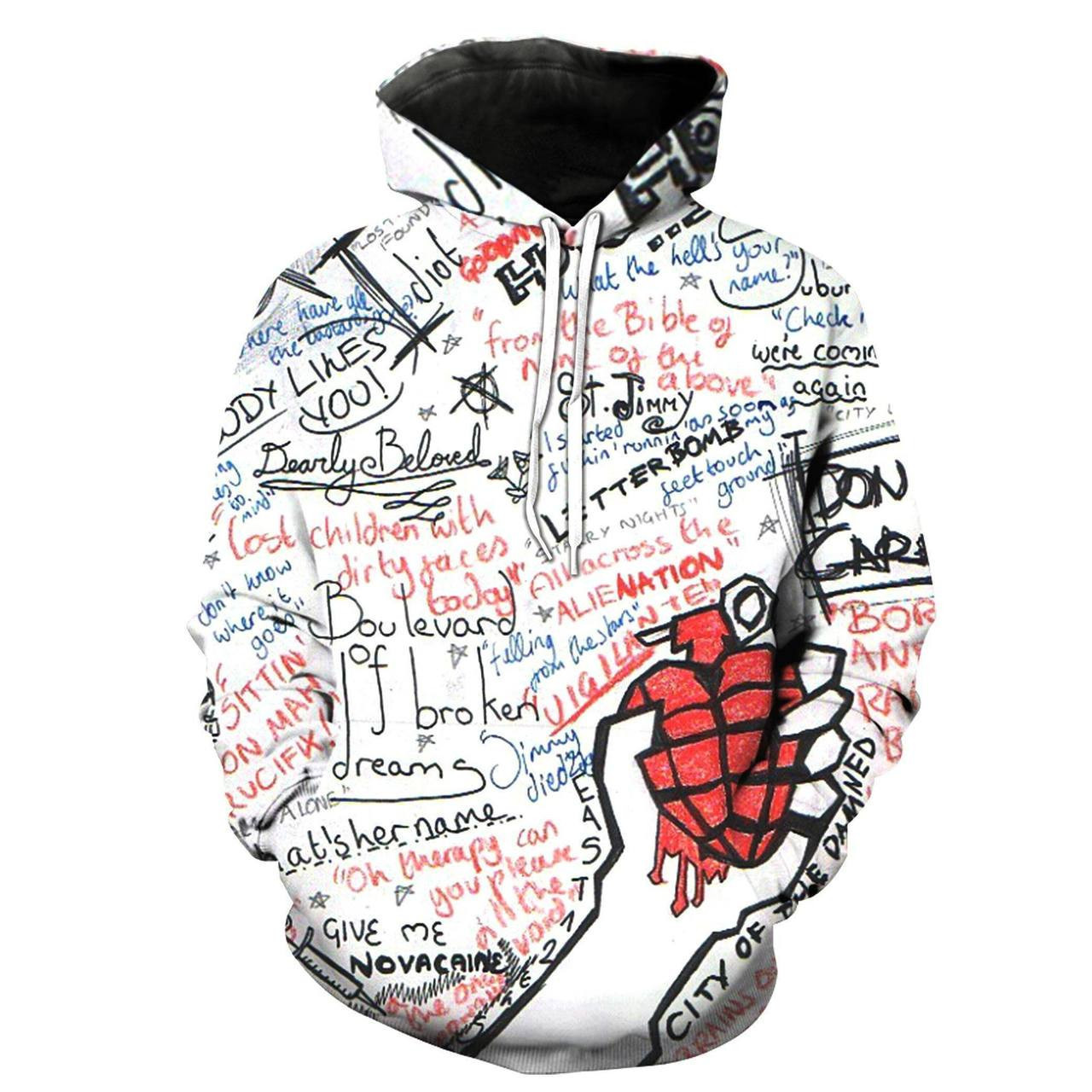 Green Day Band 3D All Over Print Hoodie, Zip Hoodie