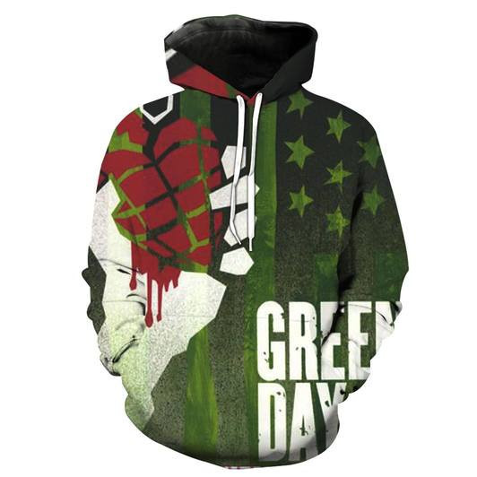 Green Day Band 3D All Over Print Hoodie, Zip Hoodie