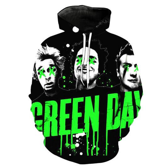 Green Day Band 3D All Over Print Hoodie, Zip Hoodie