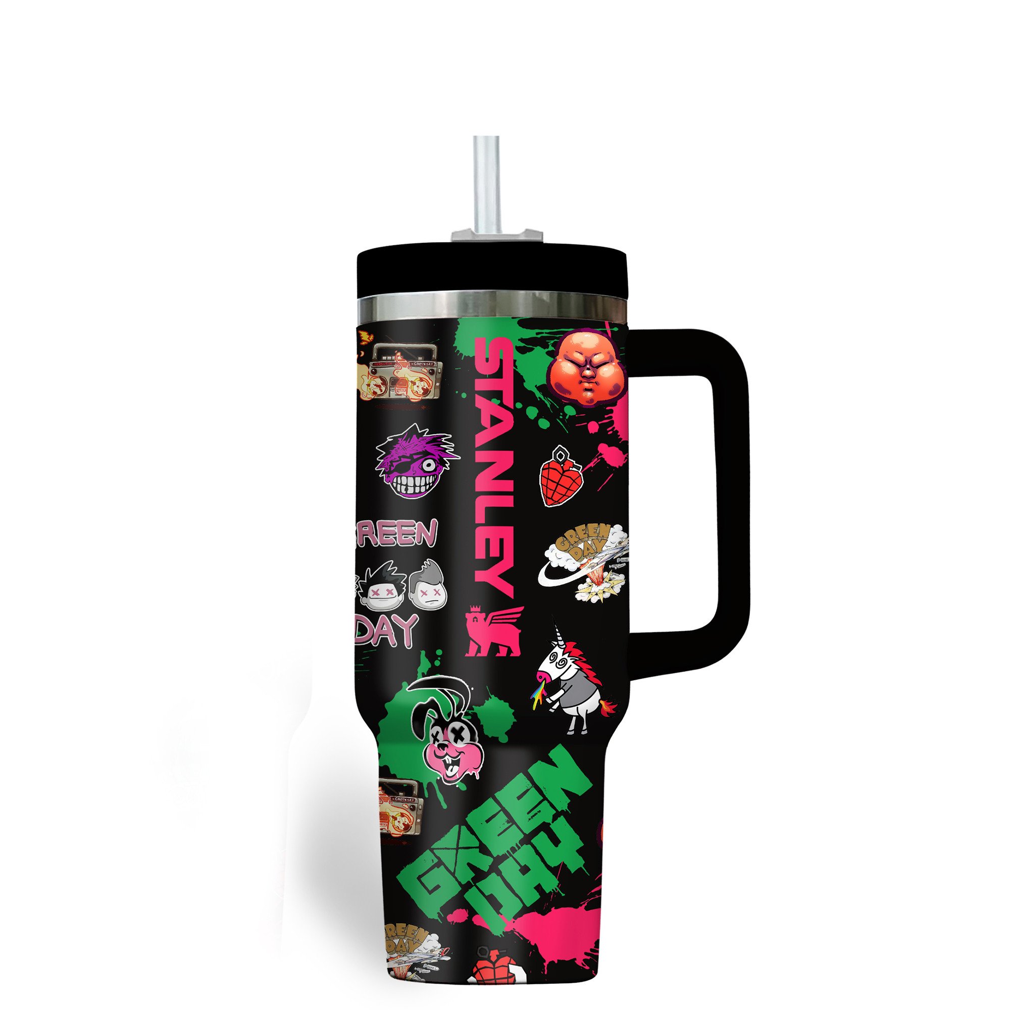 Green Day Music Custom Stanley Cup 40 oz 30 oz Tumbler With HandleTVC2301182 - Image 4