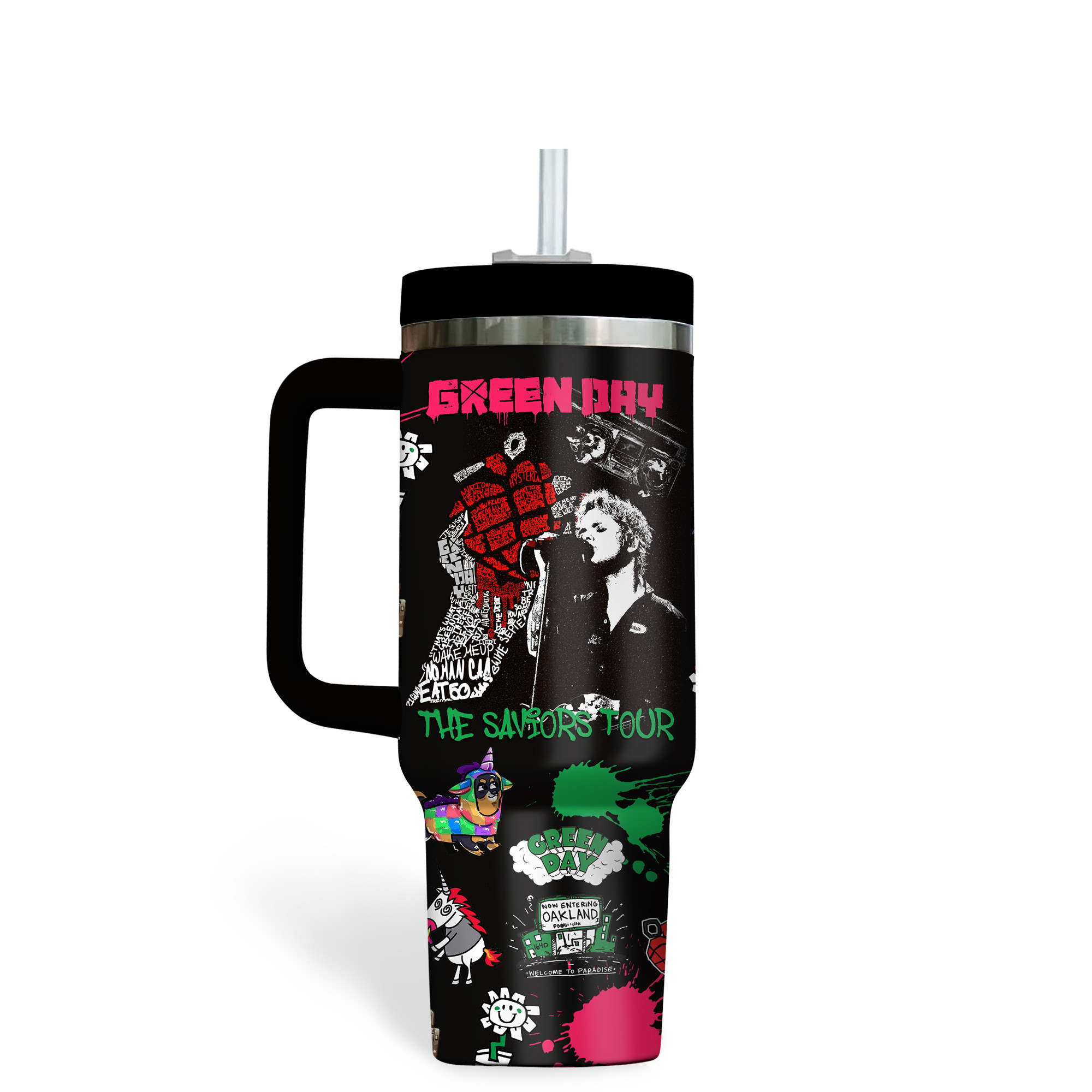Green Day Music Custom Stanley Cup 40 oz 30 oz Tumbler With HandleTVC2301182 - Image 3