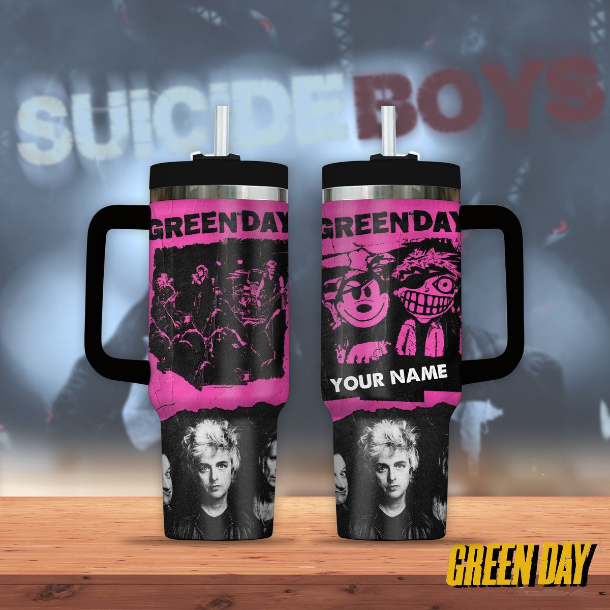 Green Day Music Custom Stanley Cup 40 oz 30 oz Tumbler With HandleTVC2301277