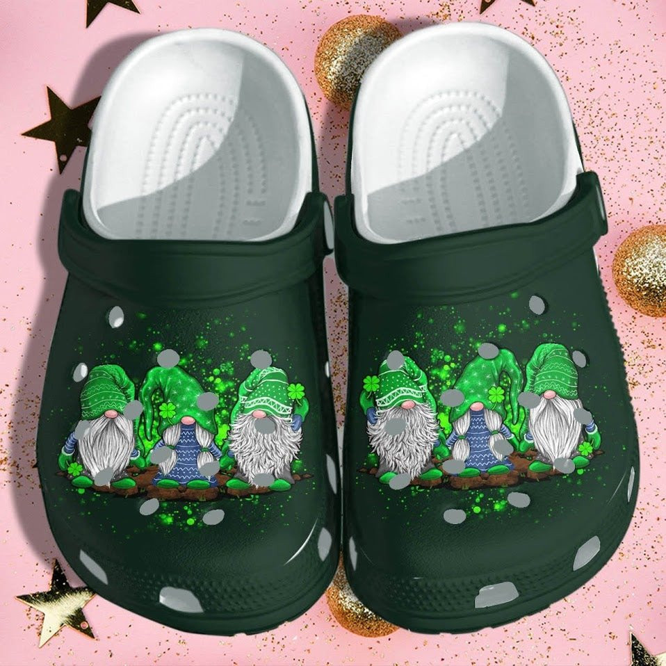 Green Gnomes Shoes Clogs Merch Saint Patricks Day Gifts