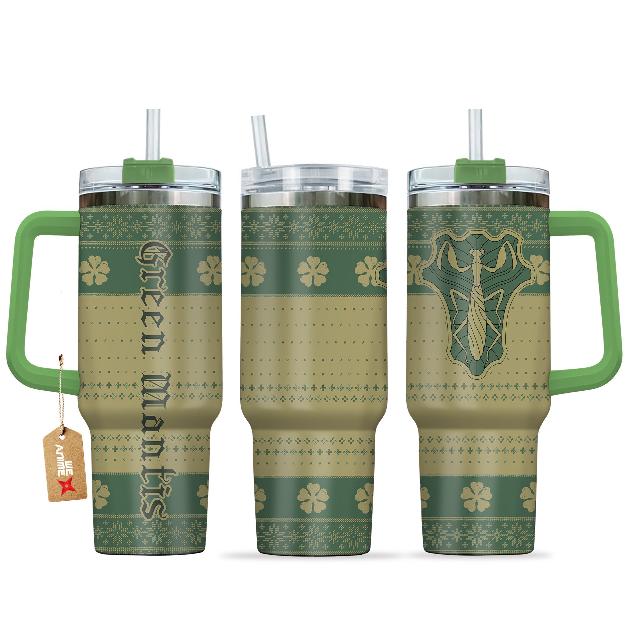 Green Mantis Black Clover Anime Custom Stanley Cup 40 oz 30 oz Tumbler With HandleTVC2301165