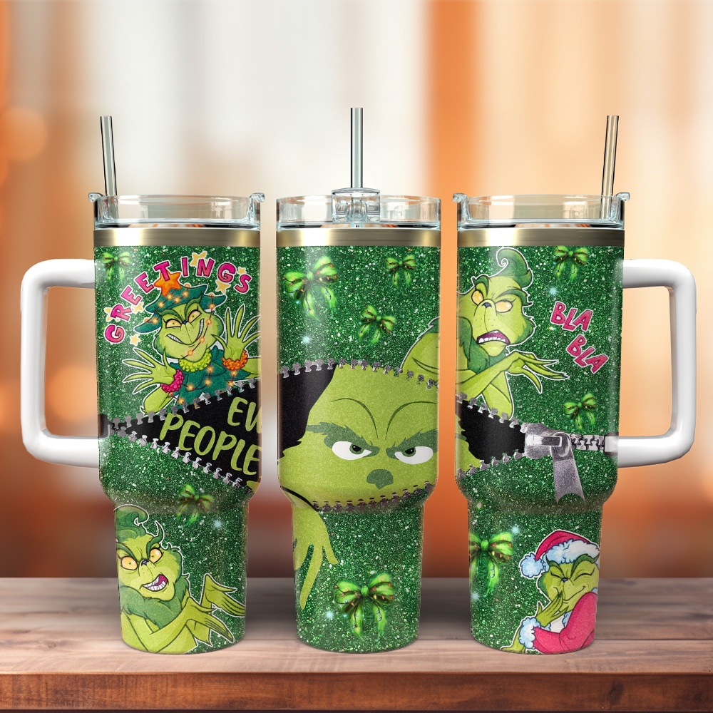 Green Monster Christmas Grinch Movies Custom Stanley Cup 40 oz 30 oz Tumbler With HandleTVC2301503