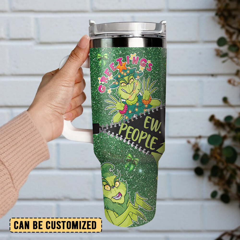 Green Monster Christmas Grinch Movies Custom Stanley Cup 40 oz 30 oz Tumbler With HandleTVC2301503 - Image 3