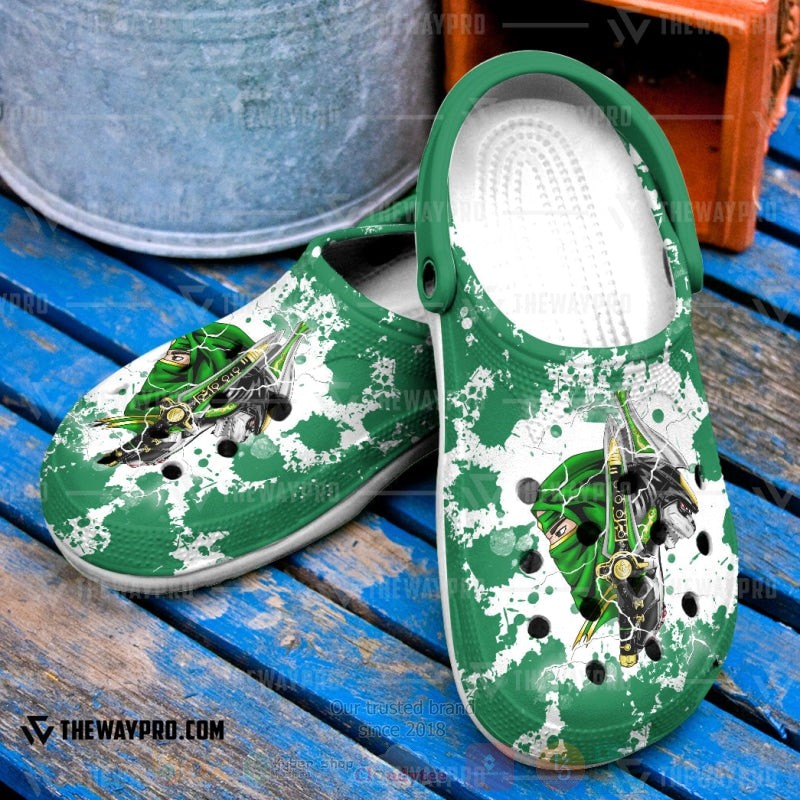 Green Tommy Power Rangers Movie Crocs Crocband Clogs Shoes Comfortable For Men Women and Kids