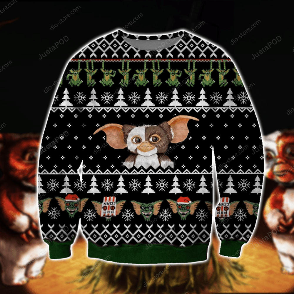 Gremlins 3D Print Ugly Christmas Sweater Adult 3D Funny Matching for family