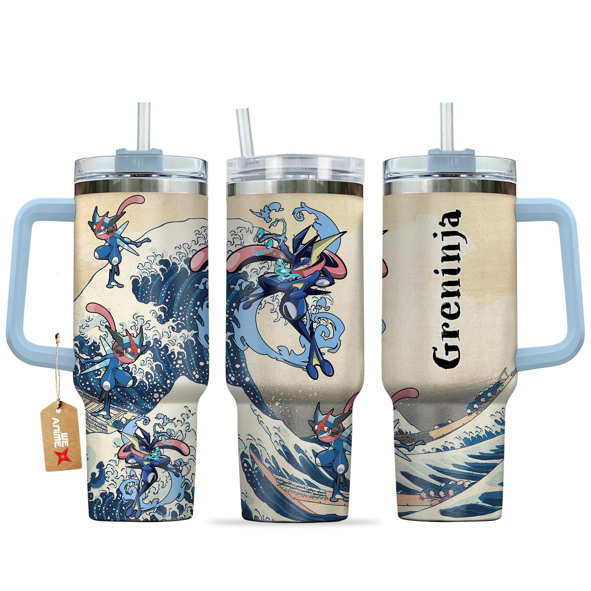 Greninja Pokemon Anime Custom Stanley Cup 40 oz 30 oz Tumbler With HandleTVC2301138