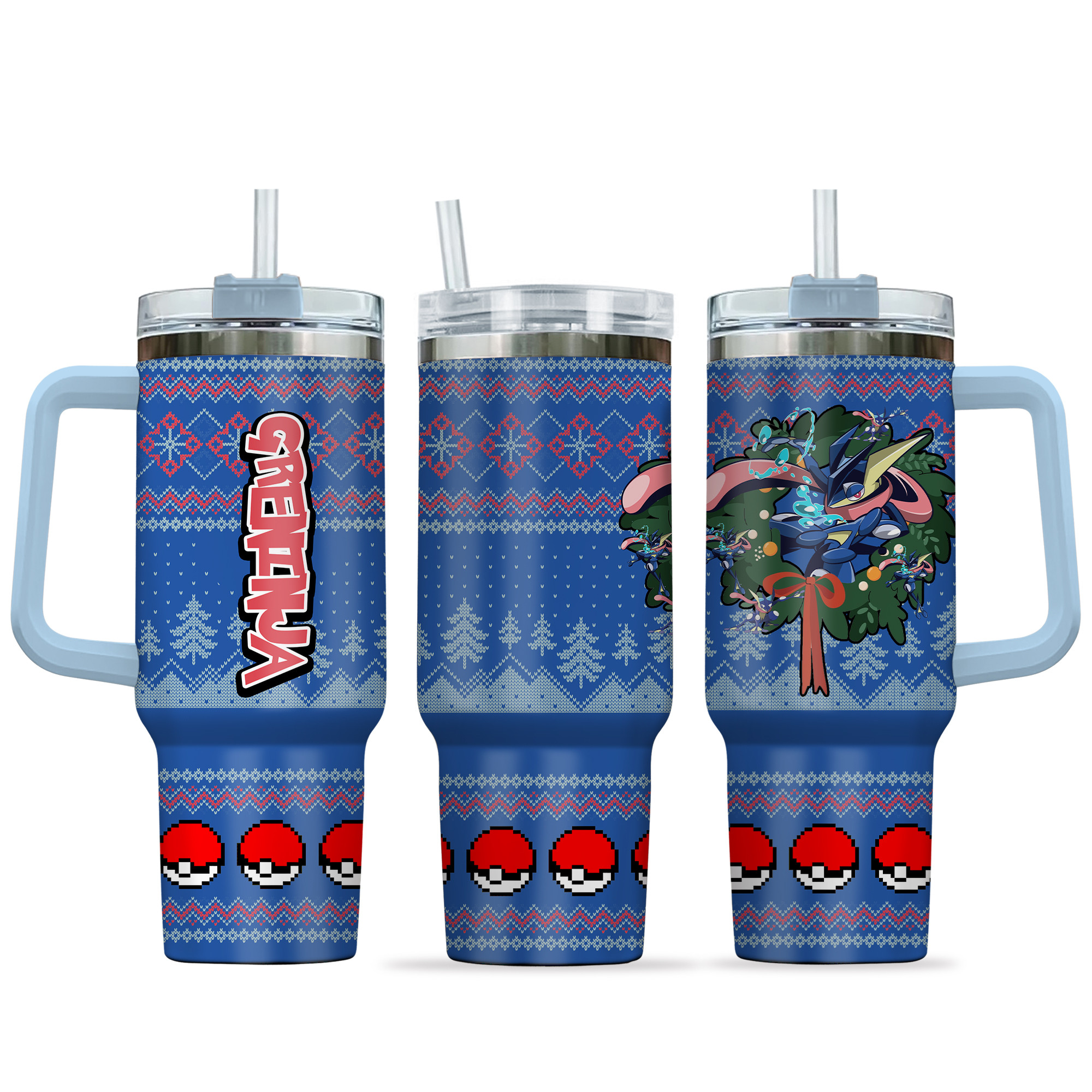 Greninja Pokemon Anime Custom Stanley Cup 40 oz 30 oz Tumbler With HandleTVC2301155